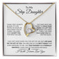To My Step Daughter | I Will Forever Love You | Forever Love Necklace - ALL4THEGIFTOFIT