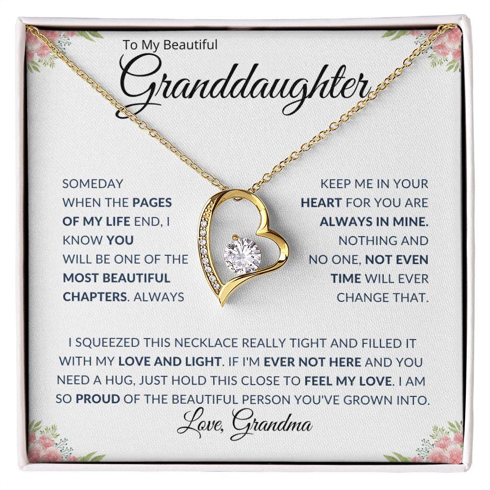 To My Beautiful Granddaughter | Always in My Heart | Love Grandma - ALL4THEGIFTOFIT