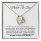 To The Best Mother-In-Law | Lucky and Blessed | Forever Love Necklace - Gift for Mother's Day, Wedding, Birthday, Holidays - ALL4THEGIFTOFIT