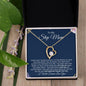 To My Step Mom | Life Gave Me the Gift of You | Forever Love Necklace - Gift for Mother's Day, Birthdays, Holidays - ALL4THEGIFTOFIT