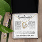 To My Soulmate | Through My Eyes | Forever Love Necklace - Gift for Wife, Fiance, Girlfriend - ALL4THEGIFTOFIT
