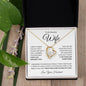 To My Beautiful Wife | I Can't Live Without You | Forever Love Necklace - Gift for Soulmate - ALL4THEGIFTOFIT