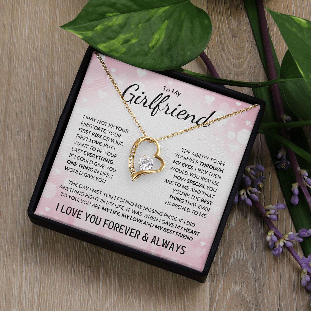 To My Girlfriend | My Love & My Best Friend | Forever Love Necklace - ALL4THEGIFTOFIT