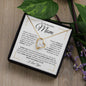 To My Beautiful Mom - You Mean The World To Me | Forever Love Necklace - ALL4THEGIFTOFIT