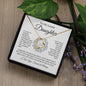 To My Lovely Daughter | Always Keep Me In Your Heart | Forever Love Necklace - ALL4THEGIFTOFIT