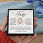 To My Beautiful Wife - I Can't Live Without You | Forever Love Necklace - Gift for Soulmate, Birthday, Anniversary - ALL4THEGIFTOFIT