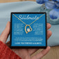 To My Soulmate (Blue Card) | I Love You Forever & Always | Forever Love Necklace - Gift for Wife, Fiance, Girlfriend - ALL4THEGIFTOFIT