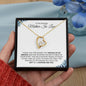 To My Beautiful Mother-In-Law | Gift Of You (Son-in-Law) | Forever Love Necklace - Gift for Mother's Day, Wedding, Birthday, Holidays - ALL4THEGIFTOFIT