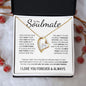To My Soulmate | Through My Eyes | Forever Love Necklace - Gift for Wife, Fiance, Girlfriend - ALL4THEGIFTOFIT