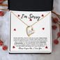 I'm Sorry - Please Forgive Me | Forever Love Necklace - Gift for Wife, Soulmate, Fiancée, Girlfriend - ALL4THEGIFTOFIT