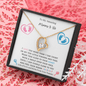 To My Amazing Mommy to Be | Love and Kicks | Love Knot Necklace - Gift for Mother's Day, Mom to Be, Baby Shower Gift, Expecting Mother, Pregnancy - ALL4THEGIFTOFIT