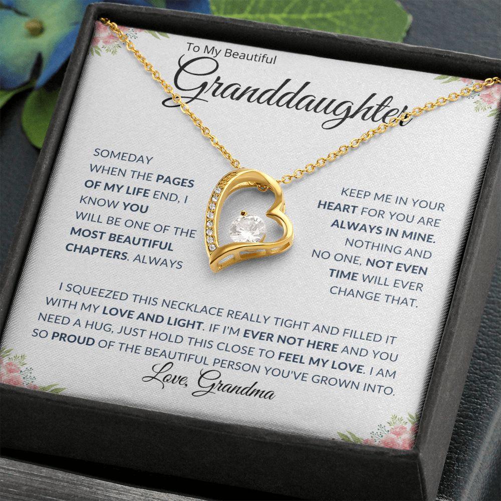 To My Beautiful Granddaughter | Always in My Heart | Love Grandma - ALL4THEGIFTOFIT