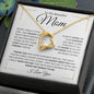To My Beautiful Mom - You Mean The World To Me | Forever Love Necklace - ALL4THEGIFTOFIT