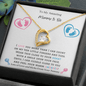 To My Amazing Mommy to Be | Love and Kicks | Love Knot Necklace - Gift for Mother's Day, Mom to Be, Baby Shower Gift, Expecting Mother, Pregnancy - ALL4THEGIFTOFIT