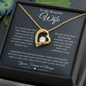 To My Beautiful Wife | Yours Forever & Always | Forever Love Necklace - ALL4THEGIFTOFIT