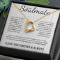 To My Soulmate | Through My Eyes | Forever Love Necklace - Gift for Wife, Fiance, Girlfriend - ALL4THEGIFTOFIT