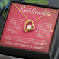 To My Soulmate | Through My Eyes | Forever Love Necklace - Gift for Wife, Fiance, Girlfriend - ALL4THEGIFTOFIT