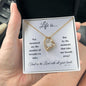 Life Is... | Forever Love Necklace - Gift for Easter, Confirmation, Holidays - ALL4THEGIFTOFIT