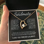 To My Soulmate (Black Card)| I Love You | Forever Love Necklace - Gift for Wife, Fiance, Girlfriend - ALL4THEGIFTOFIT