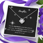 Daughter | You are Cherished | Love Knot Necklace - ALL4THEGIFTOFIT