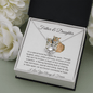 Father & Daughter | We are Forever Connected at Heart | Love Knot Necklace - ALL4THEGIFTOFIT