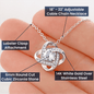 Daughter | You are Cherished | Love Knot Necklace - ALL4THEGIFTOFIT