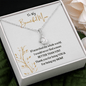 To My Beautiful Mom | Alluring Beauty Necklace - ALL4THEGIFTOFIT