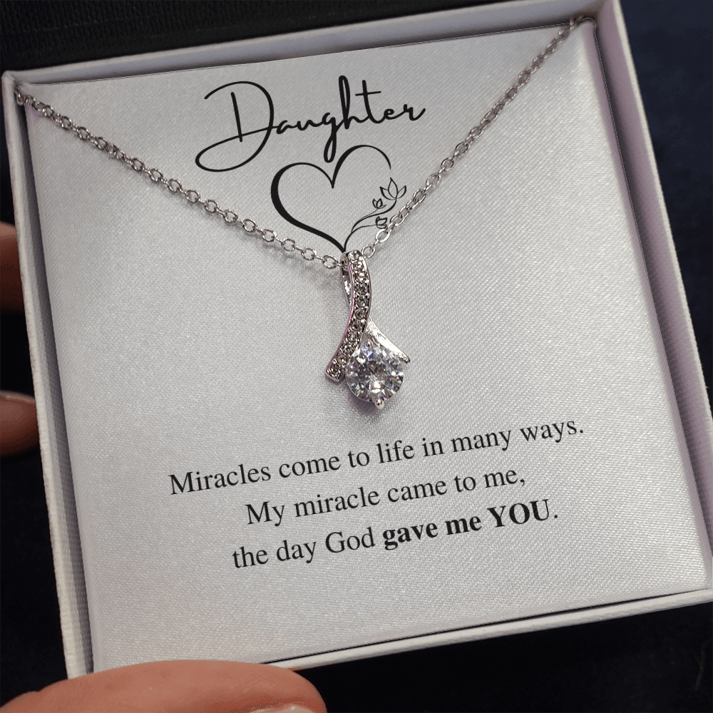 Daughter | Miracles | Alluring Beauty Necklace - ALL4THEGIFTOFIT