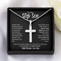 To My Step Son | You are my Greatest Gift | Cross Necklace - ALL4THEGIFTOFIT