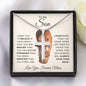 To My Son - You are Brave, Strong & Smart | Cross Necklace - ALL4THEGIFTOFIT