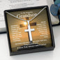 To My Amazing Grandson | Forever in My Heart | Cross Necklace - Gift for Birthday, Confirmation, Holidays - ALL4THEGIFTOFIT