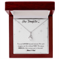 Hey Daughter...| You are Loved | Mom & Dad | Alluring Beauty Necklace - ALL4THEGIFTOFIT