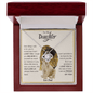 To My Daughter | Proud To Be Your Dad | Love Knot Necklace - ALL4THEGIFTOFIT