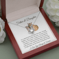 Father & Daughter | We are Forever Connected at Heart | Love Knot Necklace - ALL4THEGIFTOFIT