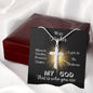 Way Maker | Cross Necklace - Gift for Easter, Baptism, First Communion, Confirmation, Birthdays - ALL4THEGIFTOFIT