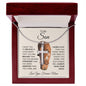 To My Son - You are Brave, Strong & Smart | Cross Necklace - ALL4THEGIFTOFIT