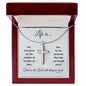 Life Is... | Cross Necklace - Gift for Easter, Confirmation, Birthdays, Holidays - ALL4THEGIFTOFIT