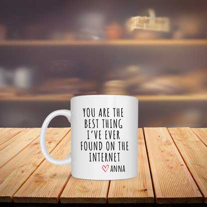 You Are The Best Thing Personalized Mug | Gift for Boyfriend, Husband, Girlfriend, Wife