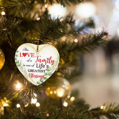 Love of a Family Heart Ornament