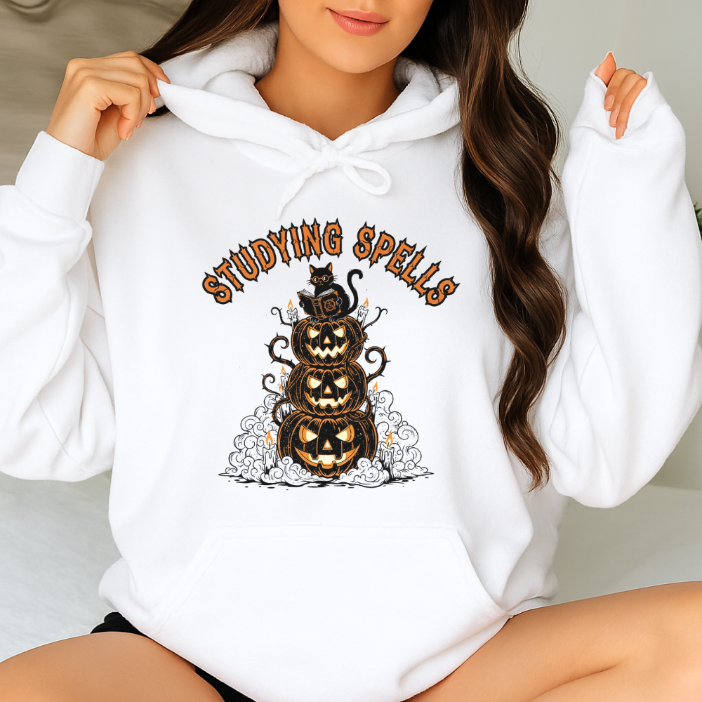 Studying Spells Pumpkin Stack Shirt
