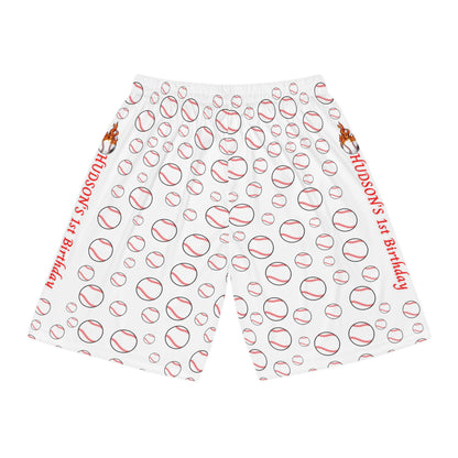 Hudson's First Birthday Basketball Shorts