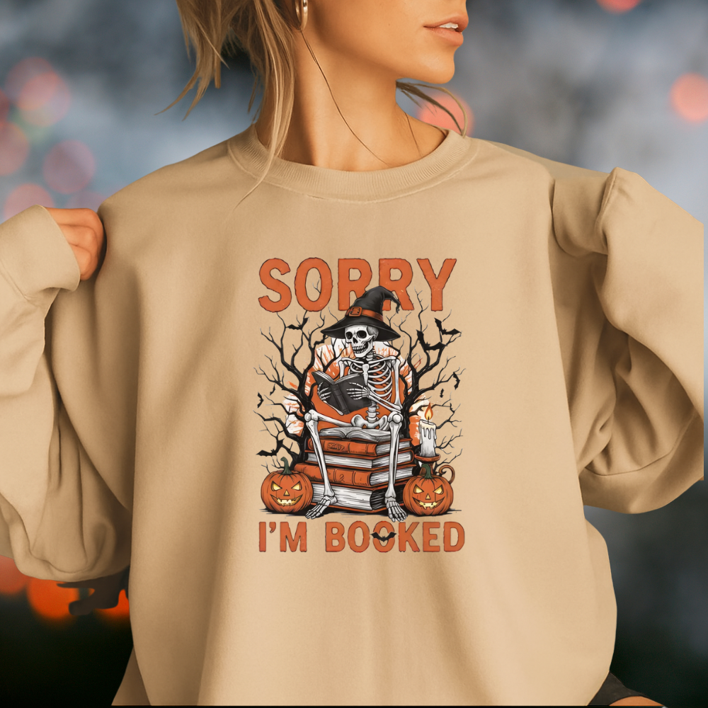Sorry I'm Booked Halloween Shirt