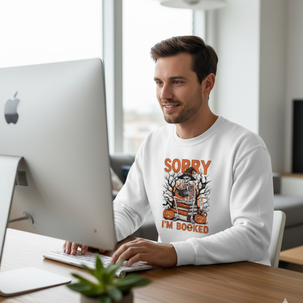 Sorry I'm Booked Halloween Shirt