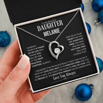 Personalized To My Beautiful Daughter (BC)....Forever Love Necklace