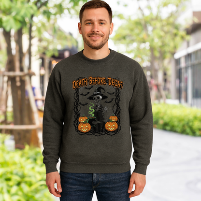 Death Before Decaf Skeleton Barista Shirt