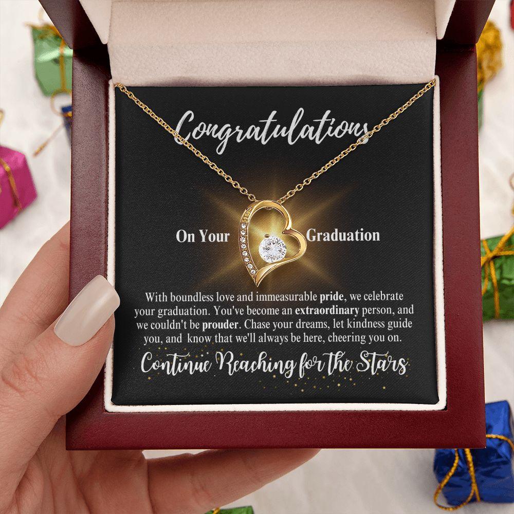 Congratulations | Continue Reaching for the Stars | Forever Love Necklace - ALL4THEGIFTOFIT