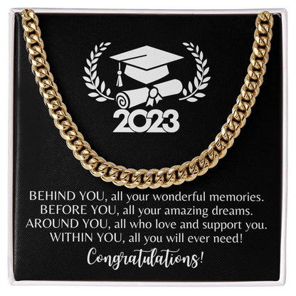 2023 | Congratulations Graduate | Cuban Link Chain - ALL4THEGIFTOFIT