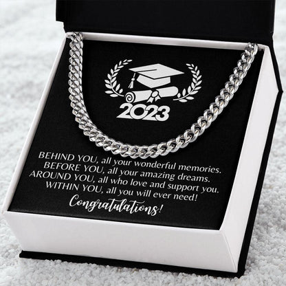 2023 | Congratulations Graduate | Cuban Link Chain - ALL4THEGIFTOFIT