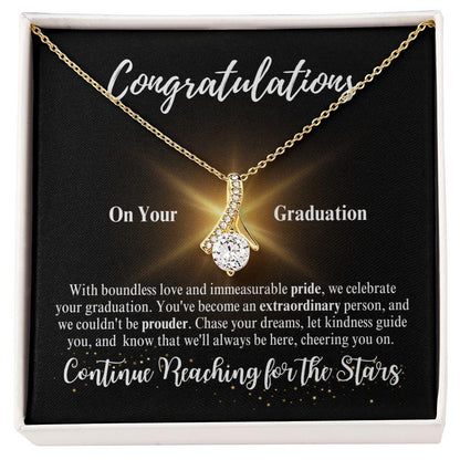 Congratulations | Continue Reaching for the Stars | Alluring Beauty Necklace - ALL4THEGIFTOFIT