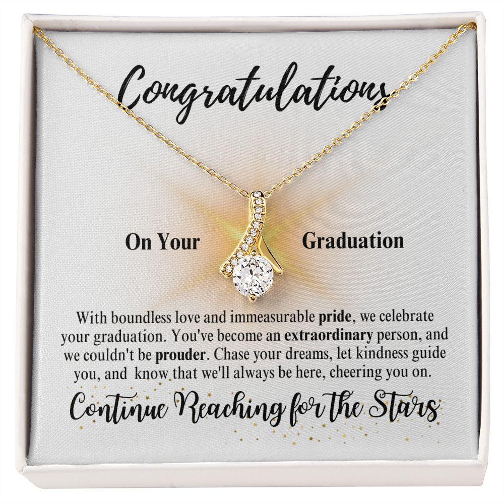 Congratulations | Continue Reaching for the Stars | Alluring BeautyNecklace - ALL4THEGIFTOFIT